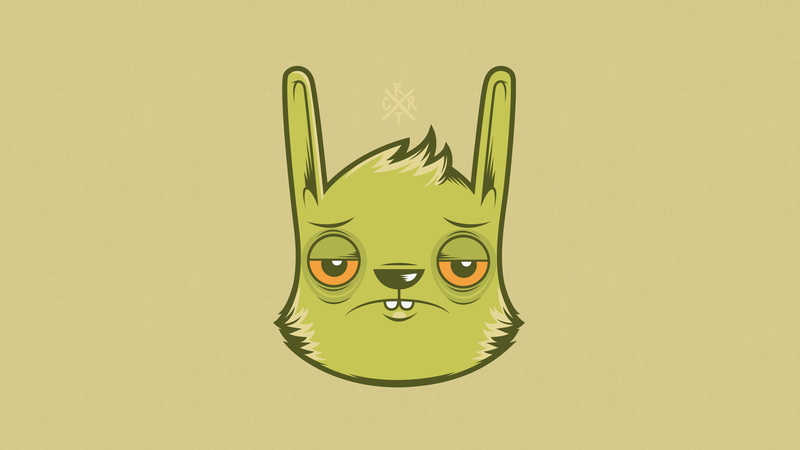 digital/artwork, hd, sick, rabbit, bunny, 2K