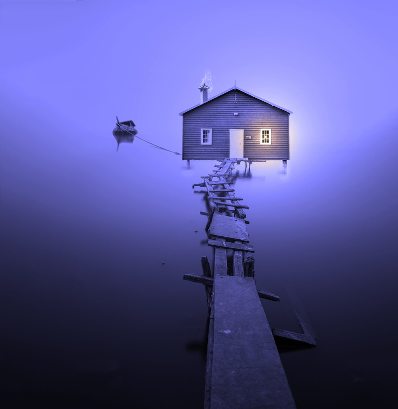 5K, pier, fishing boats, fishing, boot, boardwalk, reflection, fireplace, brown, smoke, assembly, purple, jetty, heat, waters, mirroring, lake, outdoors
