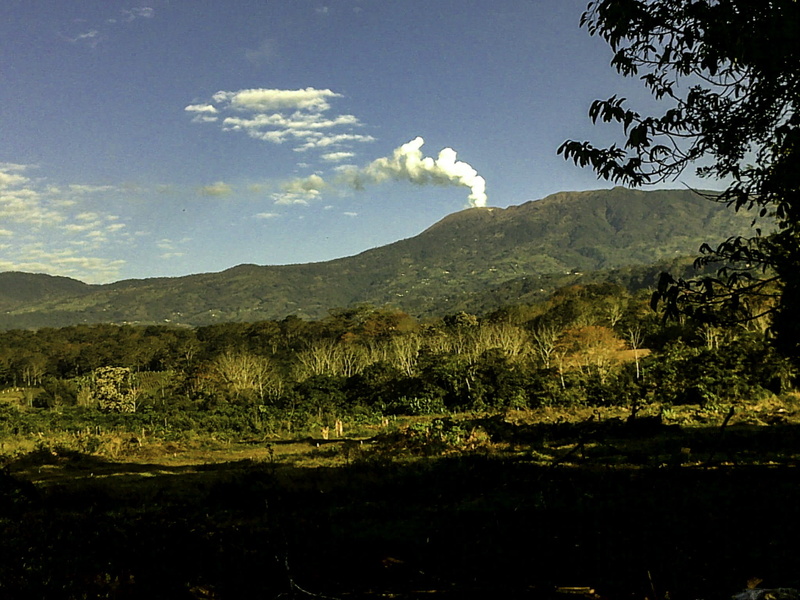 beauty in nature, no people, environment, mountain peak, day, plant, eruption, growth, public domain, volcano, cloud - sky, tree, Costa Rica, tranquility