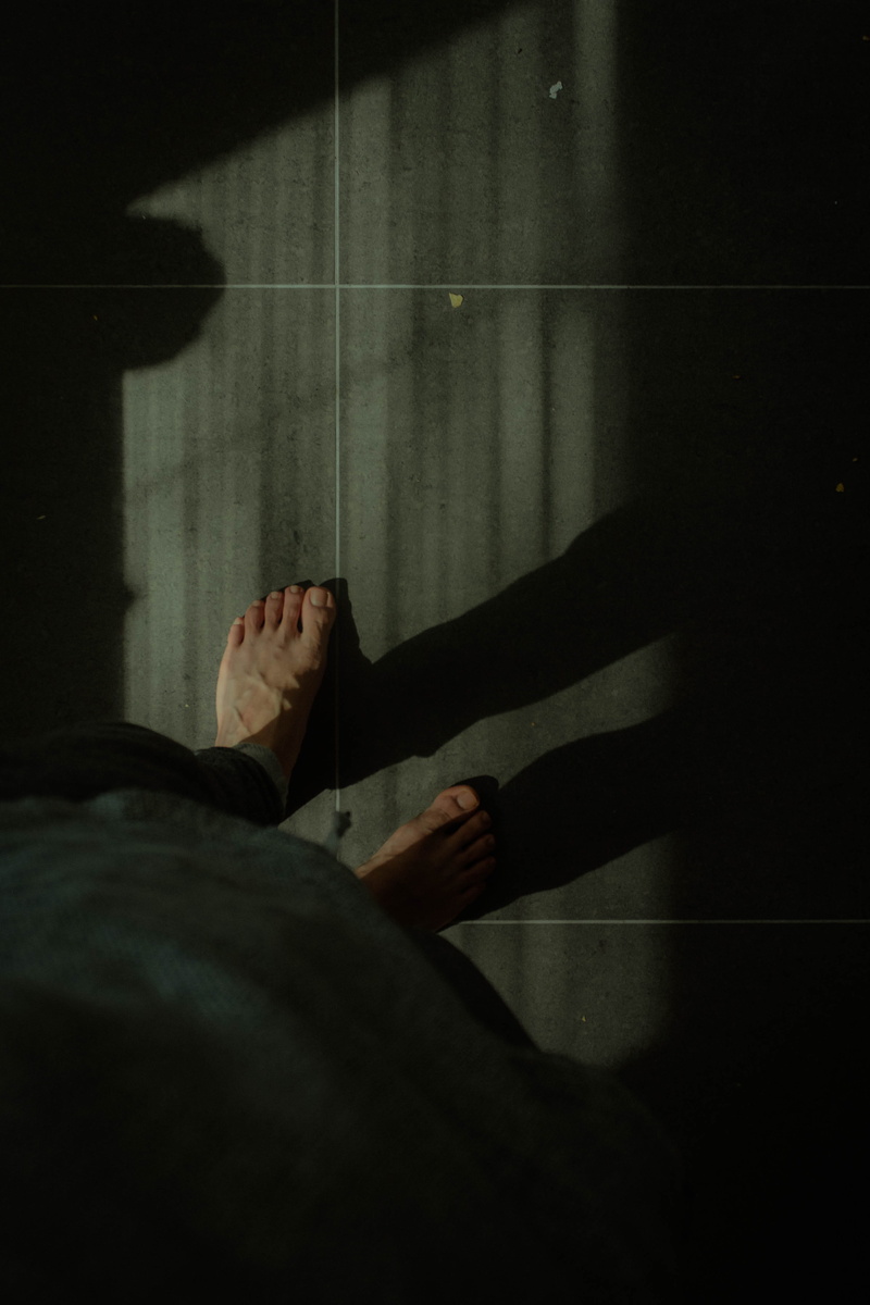 grey, feets, square, low section, human limb, real people, feet, finger, prison, silhouette, shadows, dark, human foot, limb, toe, kicking, ankle, human leg