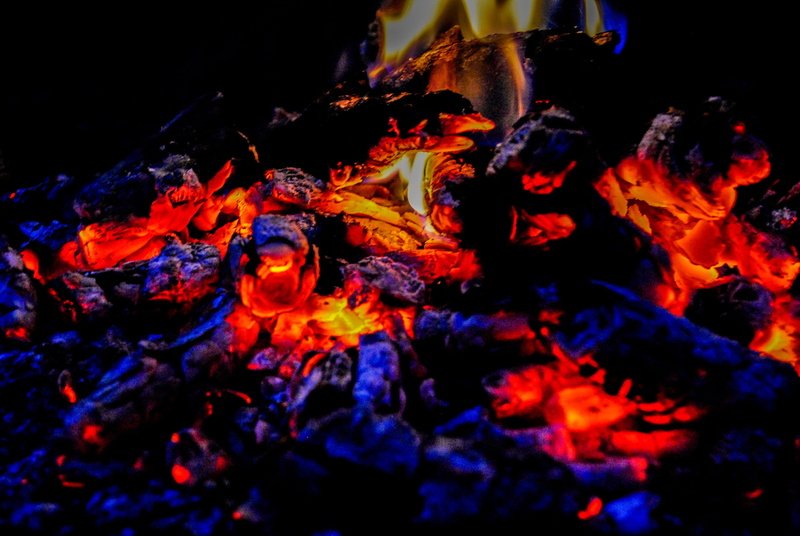 glowing, an outbreak of, fire, coal, close-up, heat, orange color, fire - natural phenomenon, heat - temperature, outdoors, hot, night, 4K, nature, flame