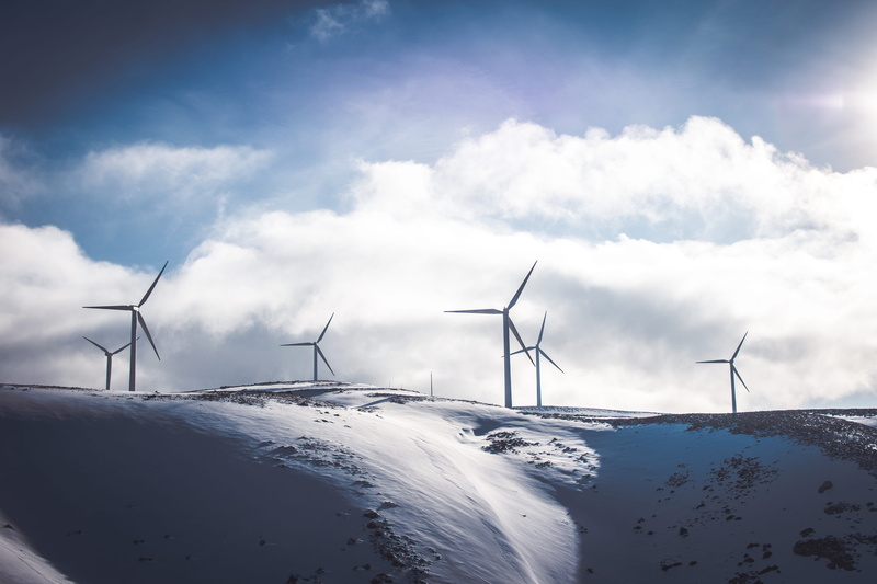 electricity, white color, energy, landscape, winter, shadow, 5K, alternative energy, beauty in nature, greece, cloud - sky, cloud, environment, sustainable resources