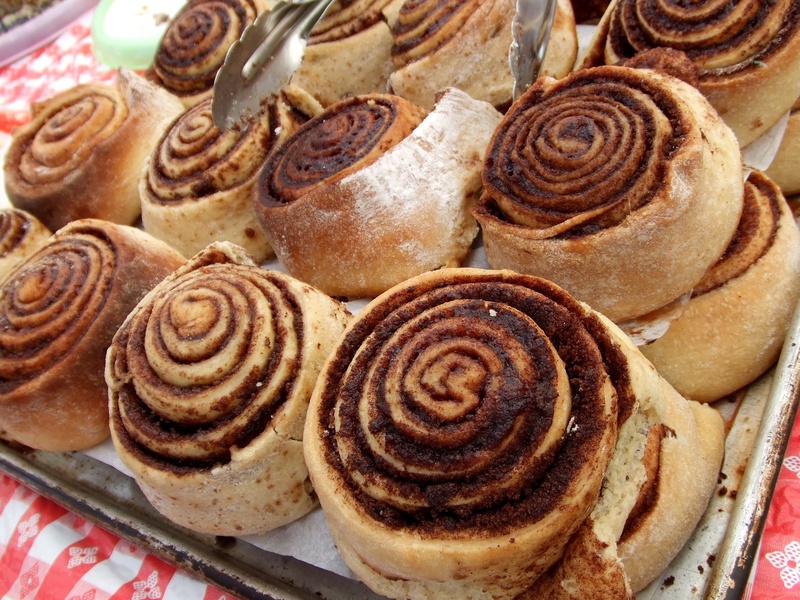 high angle view, unhealthy eating, bread, pastry, goods, baked pastry item, dessert, baking, temptation, spiral, gourmet, still life, food and drink, cooked