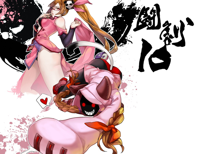 faye, tail, 1080P, kanata, eyes, taokaka, litchi, white, blazblue, red, reika, ling