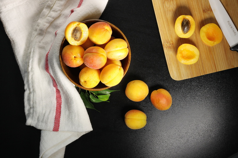 overhead, healthy lifestyle, Food, directly above, 4K, fresh, wellbeing, slice, freshness, cross section, citrus fruit, wood - material, apricots, high angle view