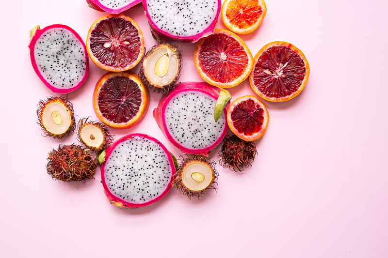 freshness, healthy lifestyle, grapefruit, slice, fruit, indoors, halved, pink, tropical fruit, food and drink, 5K, antioxidant, dragonfruit, pink color