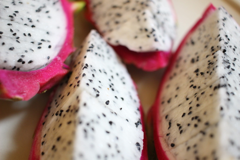 5K, freshness, pink color, no people, dragon fruit, still life, cross section, indoors, pitaya, food and drink, close-up, selective focus, southern countries