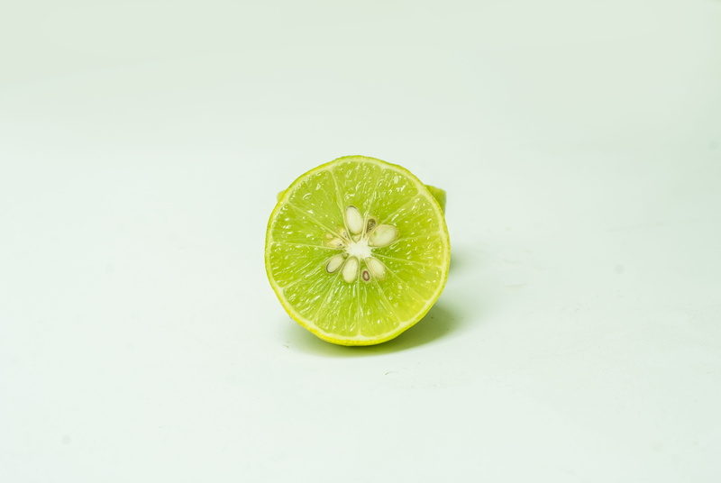 cross section, green color, citrus fruit, citric, still life, white background, wellbeing, freshness, ripe, lemon, fruit, slice, lime, studio shot, close-up