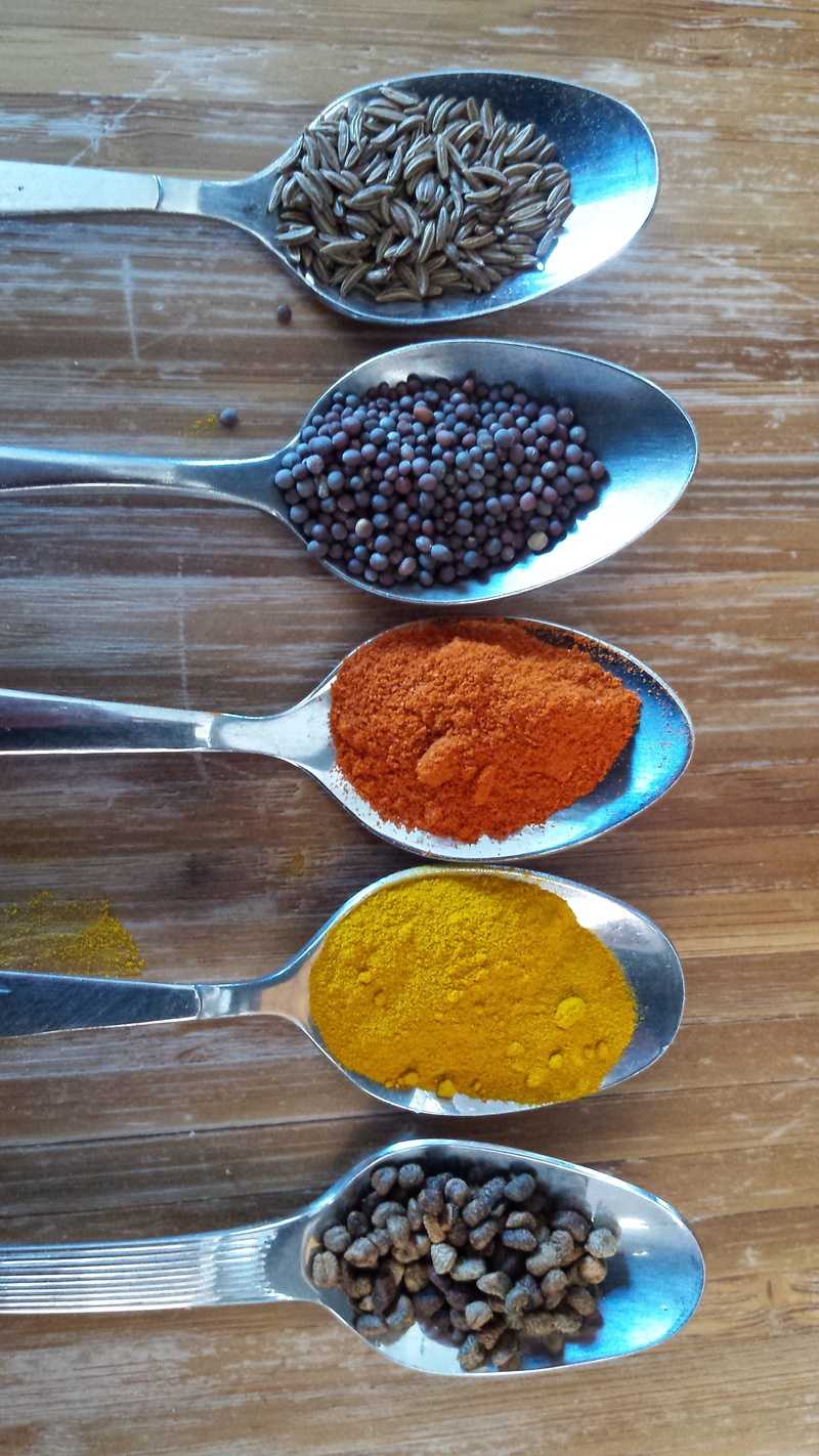 indoors, food and drink, condiments, freshness, healthy eating, five, choice, gray, che, restaurant, wellbeing, spoon, healthy, no people, filled, India