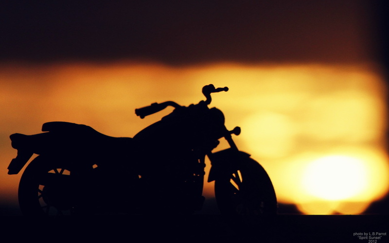 one person, orange color, helmet, riding, back lit, sunset, silhouette, ride, transportation, single object, driving, unrecognizable person, 1080P, sky