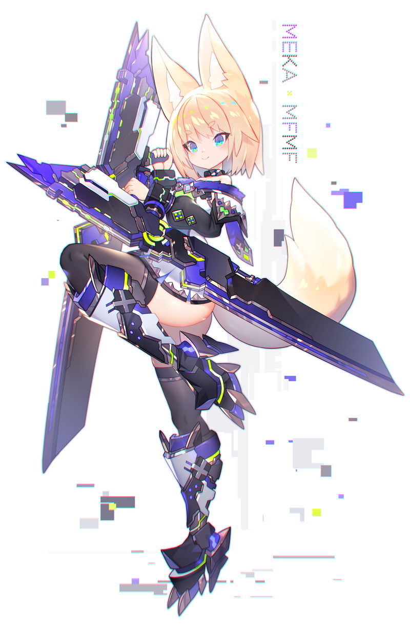 artwork, 4K, mamuru, mecha girls