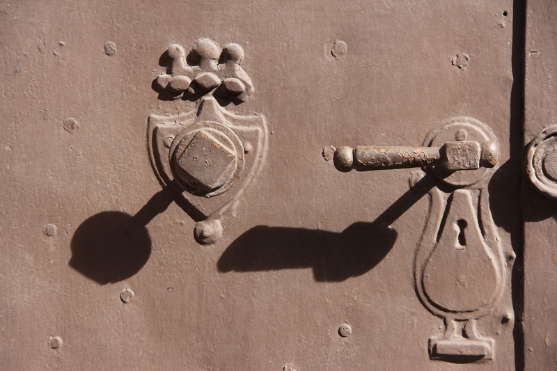 handle, doorknob, creativity, wall - building feature, art and craft, door, gray, wood - material, no people, lock, close-up, nature, metal, security, old