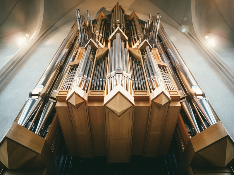 no people, indoors, ceiling, built structure, spirituality, brown, architecture, design, musical instrument, place of worship, photography, craft, architectural