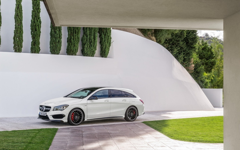 720P, mercedes, white, cla, hatchback, amg, cla 45 amg