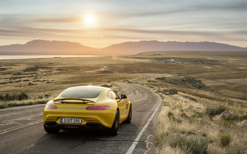 amg, 2K, coupe, mercedes, yellow, 2015, cars, gt, mercedes benz