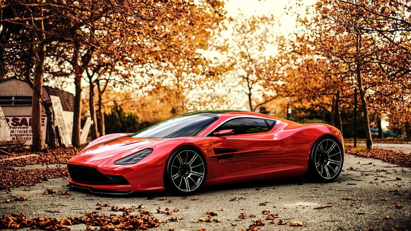1080P, Aston Martin, red cars, sports car, car