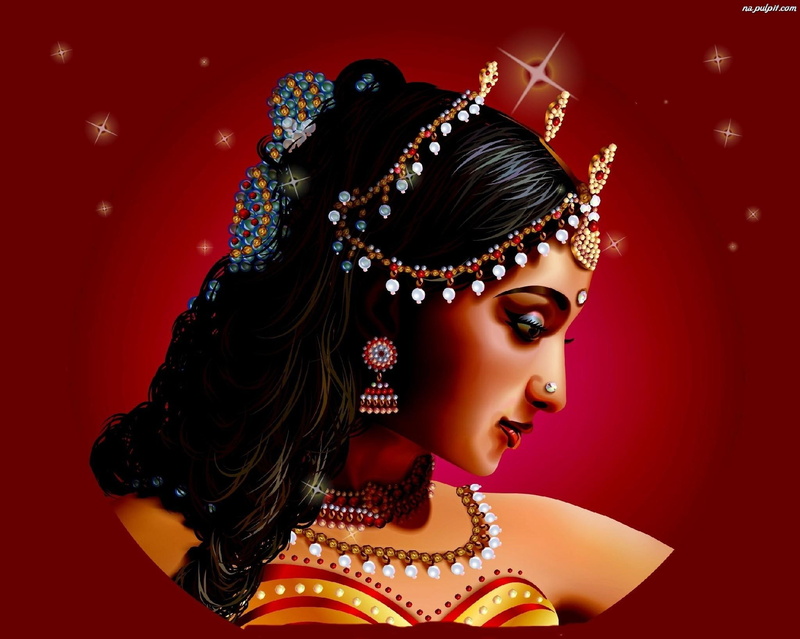 stars, princess, fantasy, jewlery, 3d and abstract, woman, 1080P