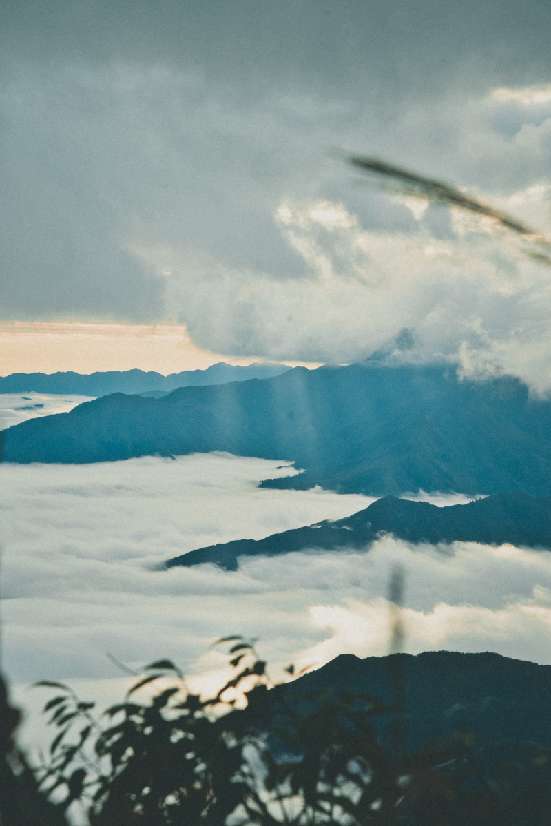 cloud - sky, cumulus, land, vietnam, animal, azure sky, mountain peak, day, idyllic, lào cai, mountain range, bird, majestic, 5K, outdoors, beauty in nature