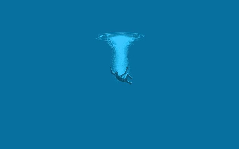 2K, nature, water, outdoors, animals in the wild, underwater, blue, undersea, marine, swimming, one animal, animal, no people, copy space, invertebrate