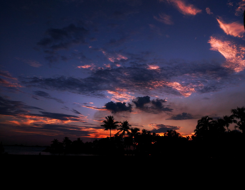 non-urban scene, beauty in nature, ocean, cloud - sky, no people, silhouette, orange color, sentosa, landscape, dramatic sky, clouds, orange, sky, 4K