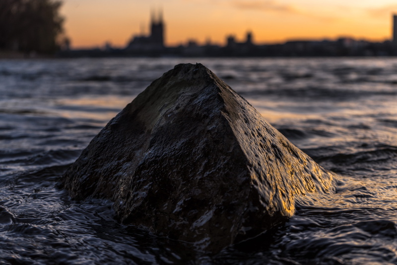 nature, sunset, rocky, tranquility, wellen, sharp rock, water, city, river, dusk, outdoors, waterfront, rock, surrounded, detail, spike, selective, built structure