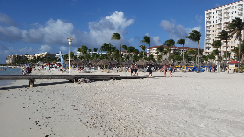 sky, nature, hotel, cloud - sky, architecture, island, large group of people, land, sea, caribbean, leisure activity, tree, aruba, holiday, built structure