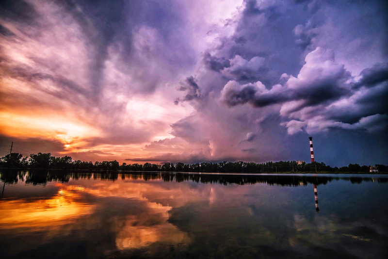 waterfront, storm, idyllic, sunset, cloud - sky, water, united states, beauty in nature, dusk, tranquility, scenics - nature, sky, lansing, lake delta park