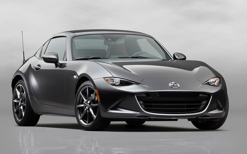 gray, shiny, metal, selective focus, mx, land vehicle, modern, stationary, auto, mode of transportation, reflection, front view, mazda, car, motor vehicle
