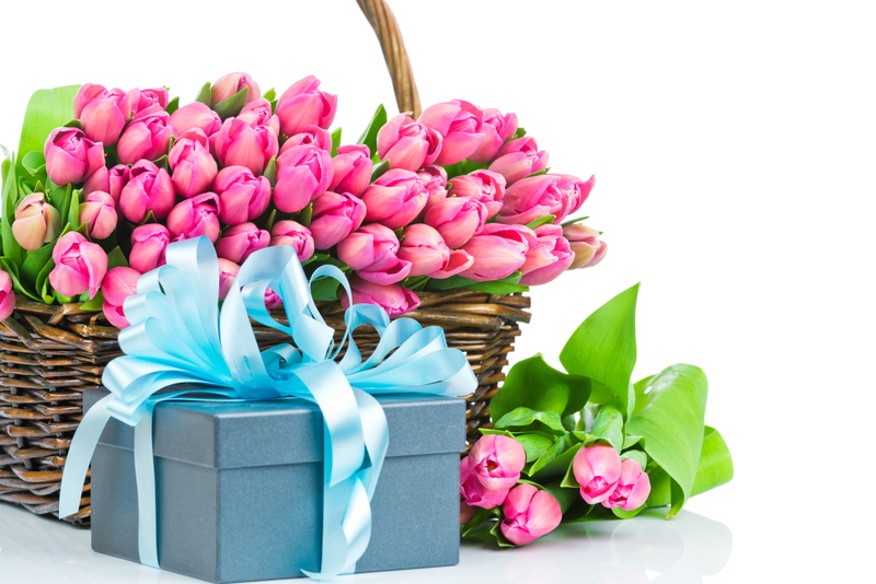 easter, bouquet, flowering plant, inflorescence, fragility, pink tulips, love, green Color, indoors, backgrounds, romance, box - Container, holiday, flower Head