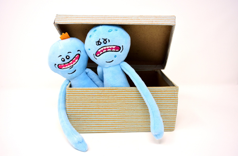 box, white background, are, cute, toy, aggression, doll, studio shot, human representation, plush, single object, funny, stuffed animal, 5K, teddy bear