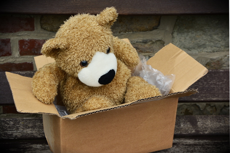 still life, made, indoors, stuffed toy, plush, 5K, teddy bear, toy, single object, shipping, close-up, bears, softness, stuffed animal, childhood, people