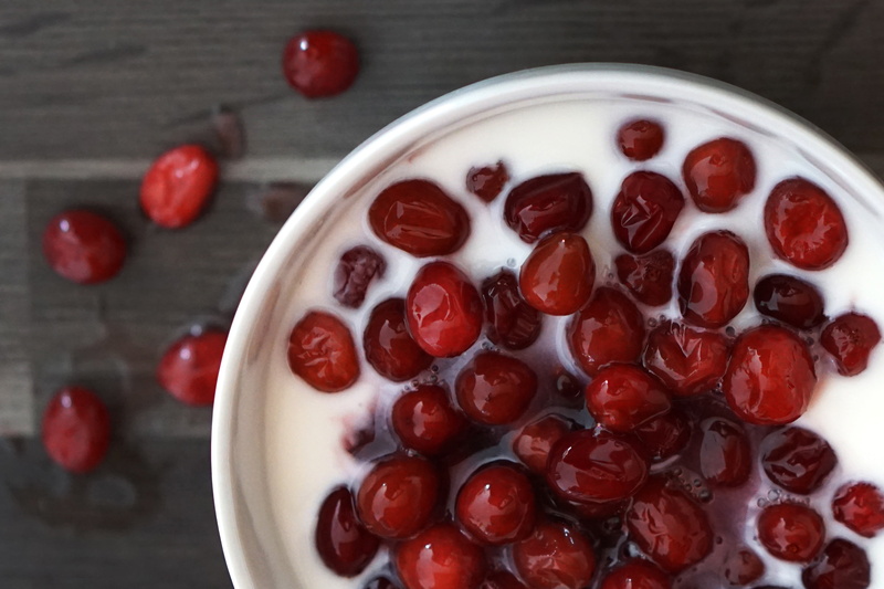 yogurt, ripe, refreshment, temptation, no people, cherries, 2K, berry fruit, close-up, red, indoors, food and drink, still life, high angle view, freshness