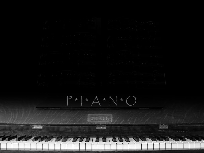 pianist, piano, black and white, 480P, music
