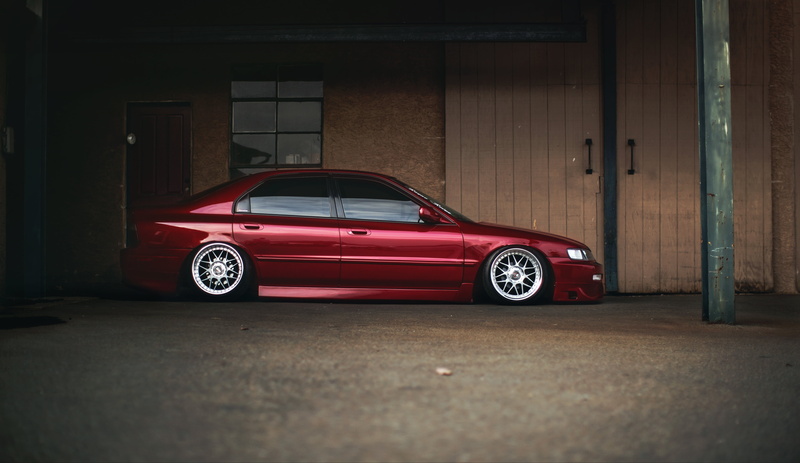 built structure, motor vehicle, red, no people, 5K, street, stance, damaged, sedan, profile, luxury, city, building exterior, car, safety, Accord, outdoors