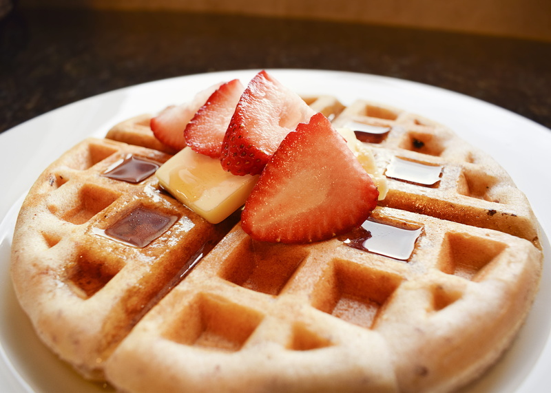dish, healthy, natural, red, fruit, ingredients, melting, lifestyle, belgian, berry fruit, strawberry, butter, freshness, maple syrup, healthy eating, yellow