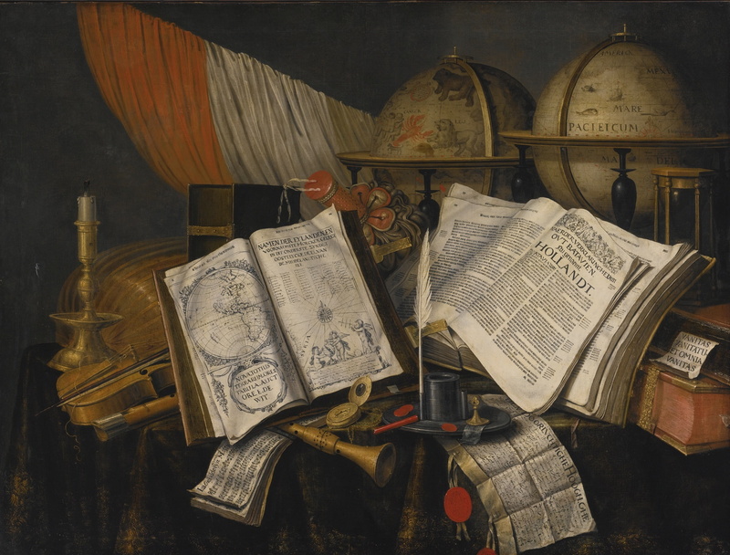 VANITAS, Evert Collier, Edwaert Collier, MUSICAL INSTRUMENTS, 1080P, STILL LIFE