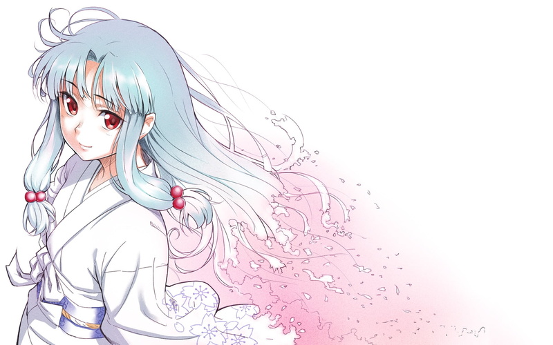 1080P, one person, anime girls, pattern, studio shot, Tsugumomo, creativity, women, hairstyle, anime, close-up, Kiriha, abstract, art and craft, human representation