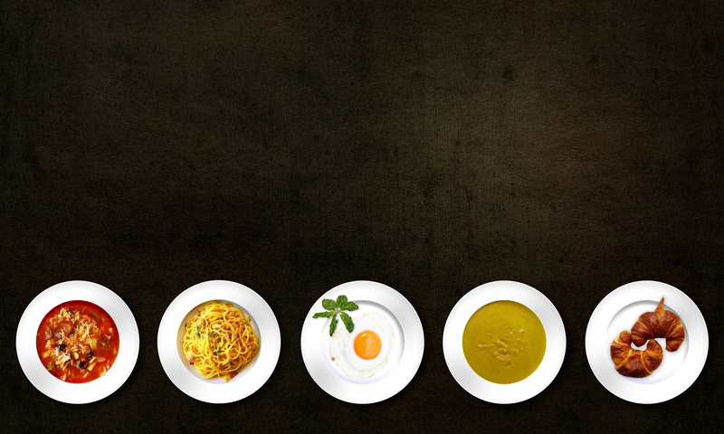 nutrients, healthy eating, ceramic, meal, kitchen image, studio shot, background, food, assorted, savory sauce, kitchen, serving size, directly above, indoors