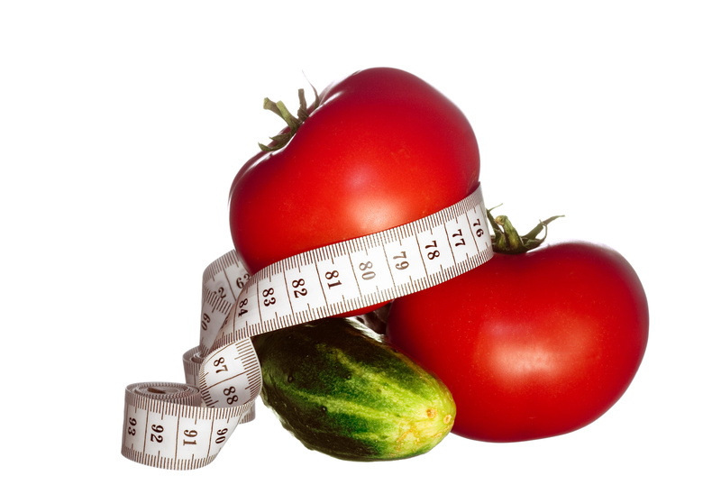 dieting, studio shot, food, snack, juicy, cut out, close-up, diet, vegetarian, green color, tape measure, closeup, vegetable, meal, white background, no people