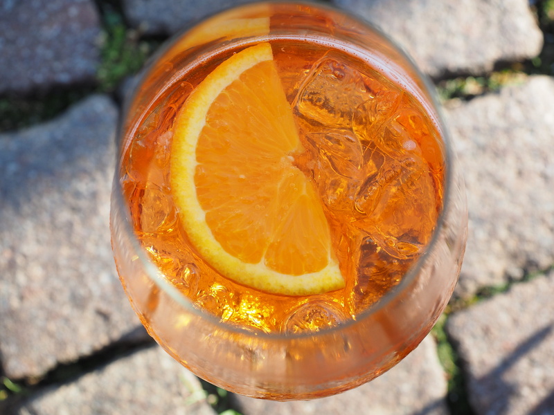 freshness, orange, close-up, glass, prosecco, no people, high angle view, 4K, alcoholic, orange - fruit, day, directly above, italian liqueur, prost, fruit