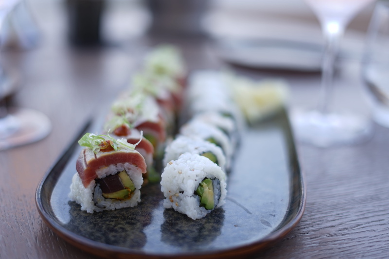 tray, foodlover, sashimi, rice, meal, sweets, in a row, ready-to-eat, wellbeing, dinner, sushi, indoors, lunch, la reserve hotel, rolled up, sushi roll
