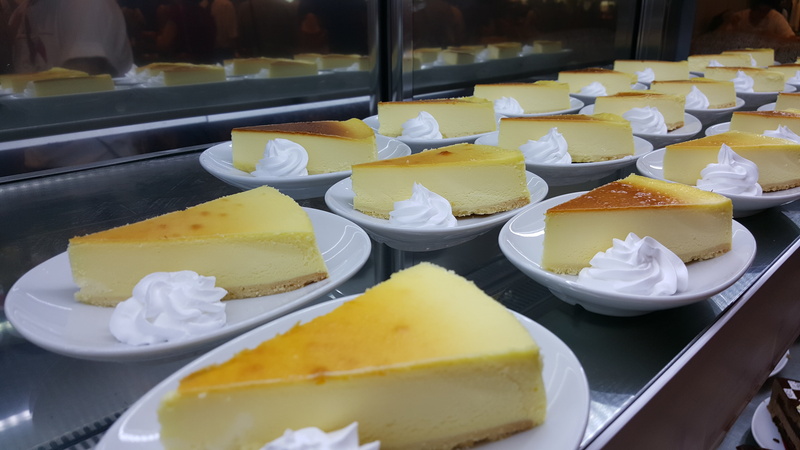 savory, sweet, dessert, retail display, indoors, buffet, freshness, cheese, temptation, variation, cream, arrangement, food and drink, retail, pie, no people