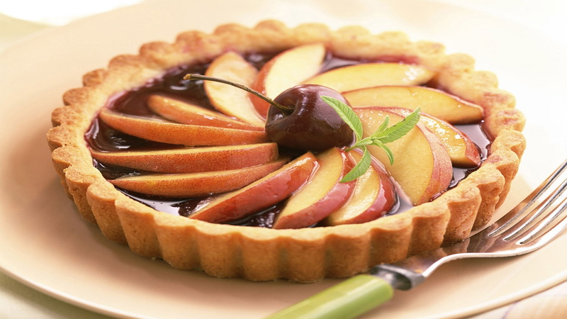 baked pastry item, temptation, savory pie, food and drink, 1080P, dough, breakfast, tart - dessert, baked, cake, ready-to-eat, food, Cherry, freshness