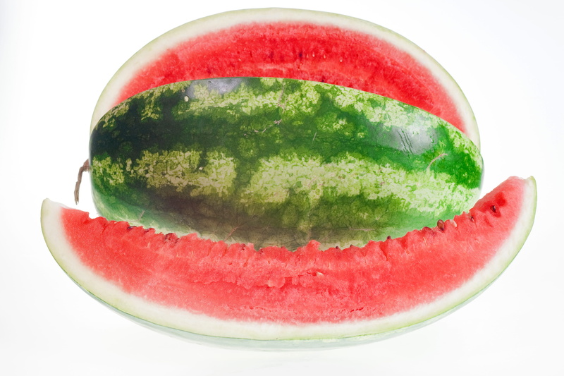 indoors, green color, isolated, studio, white, health, melon, eatinghealthy, wellbeing, white background, red, cut out, food and drink, dieting, cut, no people