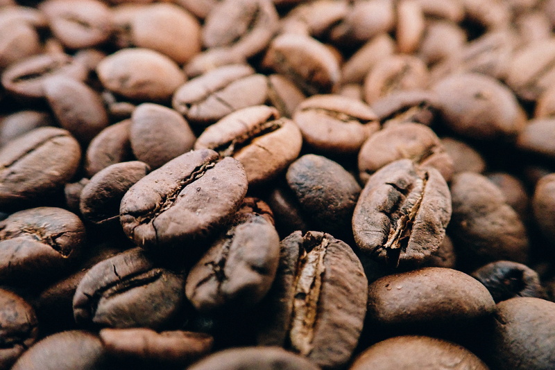 coffee cup, selective focus, freshness, focus, flower, roasted coffee bean, 4K, indoors, backgrounds, food, brown, still life, lentil, large group of objects