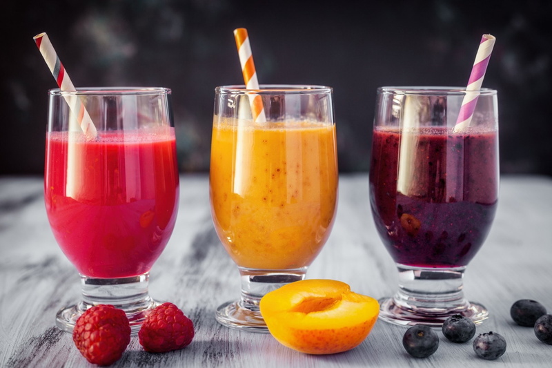 Food, Raspberry, Drink, Smoothie, Fruit, Apricot, Glass, Blueberry, 1080P
