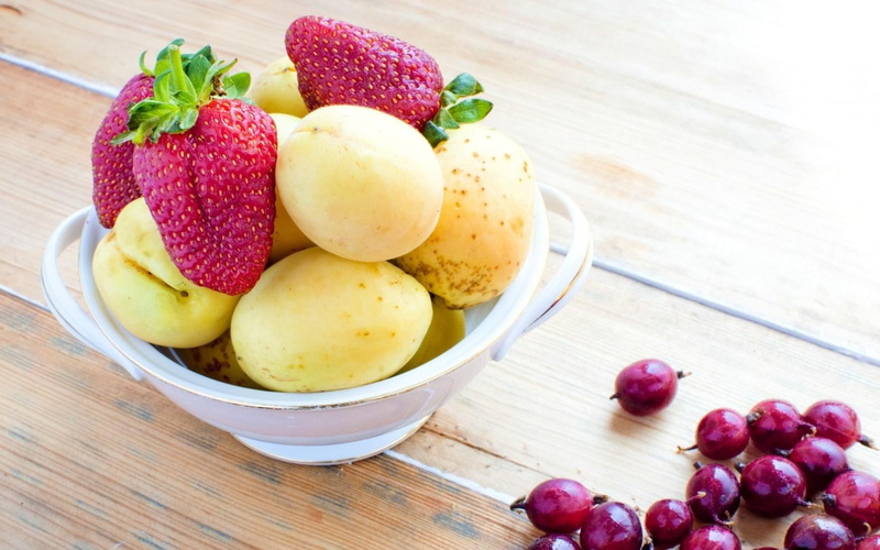 strawberry, fruit, 720P, strawberries, berry, food, apricot, mango