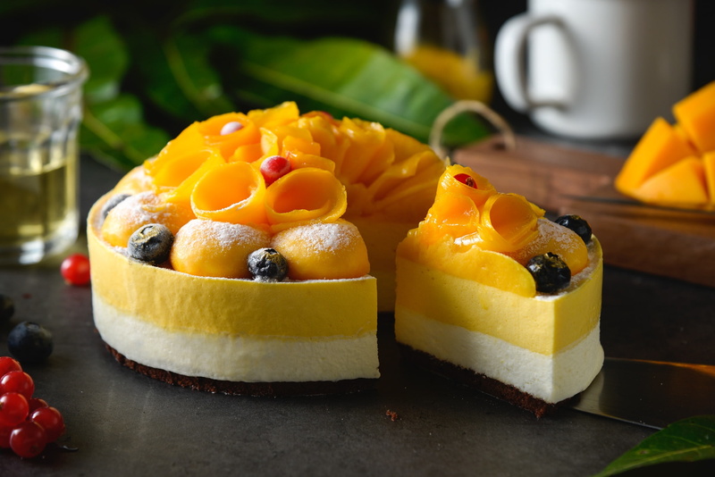 mango, cakes, dessert, 1080P, fruit