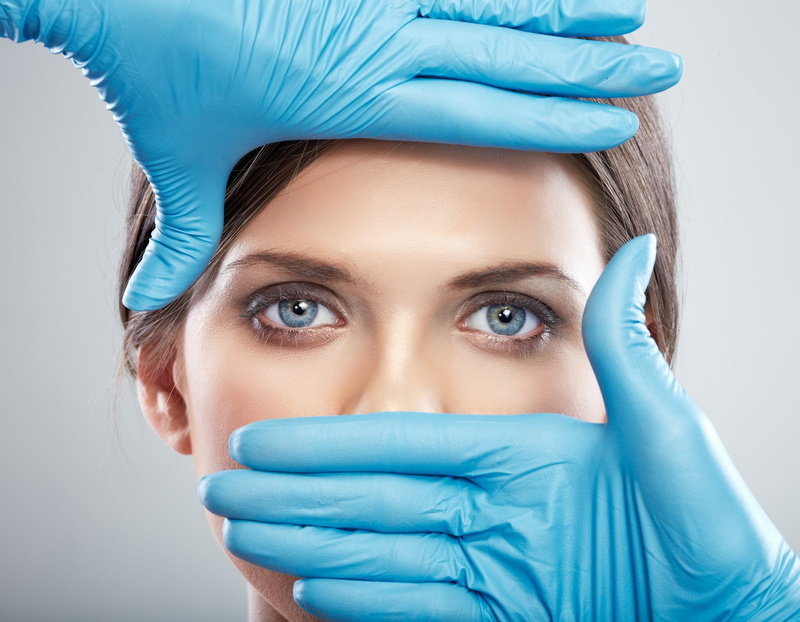 protective glove, females, blue, healthcare and medicine, protective workwear, 2K, body part, human hand, portrait, beautiful woman, surgeon, face women model latex gloves