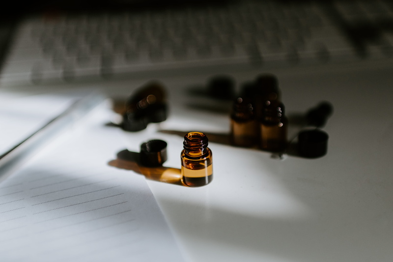 relaxation, high angle view, amber, table, paper, white, connection, toy, essential oil, brown, alcohol, indoors, container, chess, 5K, focus on foreground